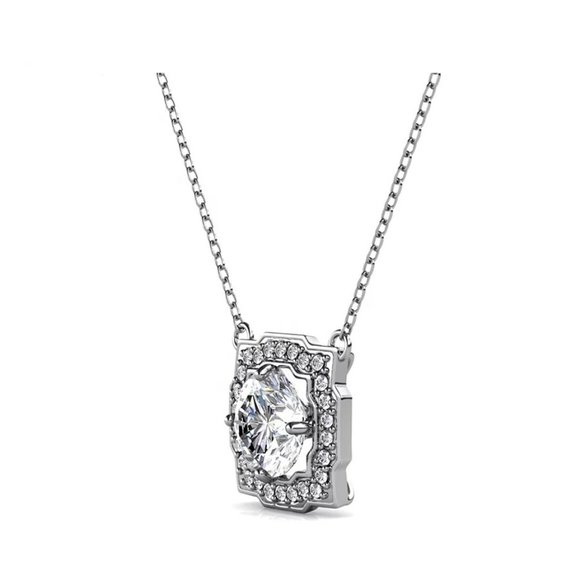 Certified 1ct. t.w. Halo Diamond Elegant Necklace - Picture 4 of 16